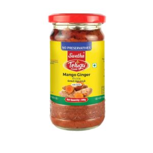 Mango Ginger Pickle (With Garlic) (Telugu Foods) 300g