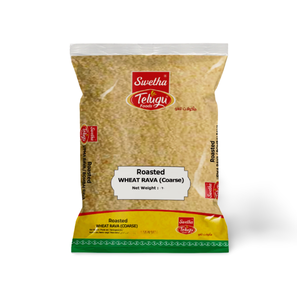 Roasted Wheat Rava Coarse (Telugu Foods) 1Kg