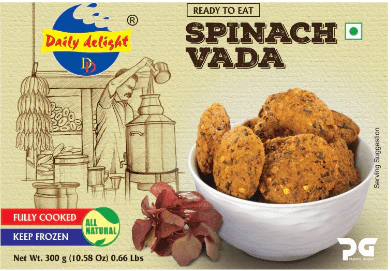 Frozen Daily Delight Spinach Vada - 300g