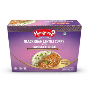 Black Gram Lentils Curry with Basmati Rice (Hungryy) 350g